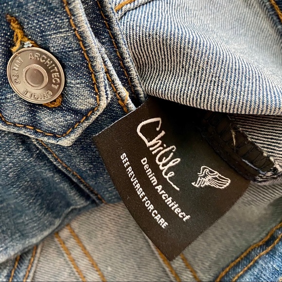 ChiQle | Denim Architect Jean Jacket - Picture 4 of 6